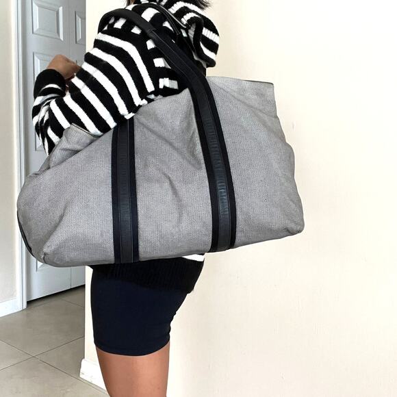 BOTTEGA VENETA Marco polo Grey Canvas & Leather Tote - Picture 12 of 15